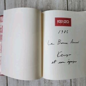 La Place Des Victoires" 1984 SAINT SIMON,  KENZO. Signed Book. Fashion